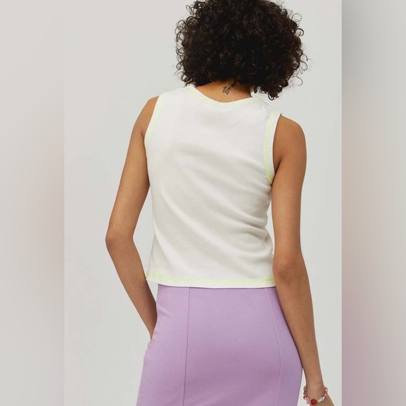 NWT **RARE** Daydreamer Blondie Heart Of Glass Shrunken Tank M - Picture 3 of 8